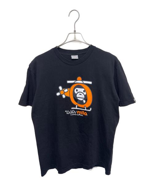 A BATHING APE（ア ベイシング エイプ）A BATHING APE (ア ベイシング エイプ) BABY MILO T ブラック サイズ:Ｍの古着・服飾アイテム