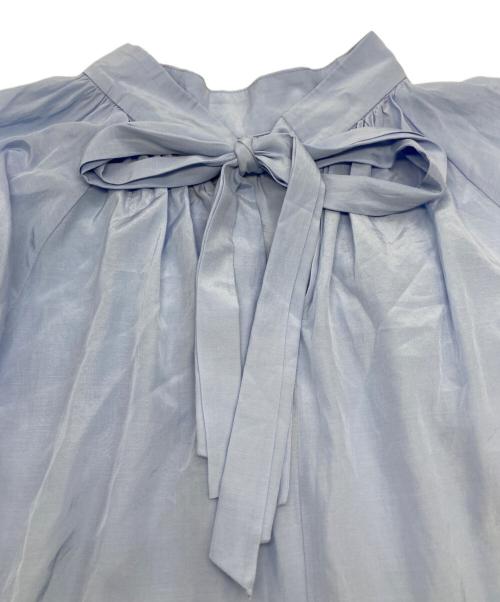 TIARA（ティアラ）TIARA (ティアラ) 2WAYボウタイブラウス ブルー サイズ:FREEの古着・服飾アイテム