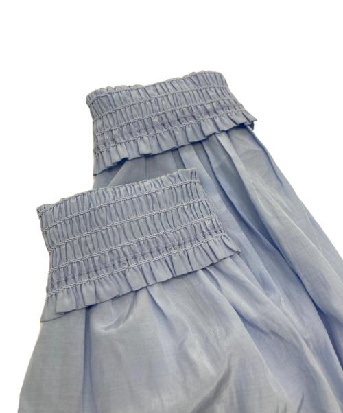 TIARA（ティアラ）TIARA (ティアラ) 2WAYボウタイブラウス ブルー サイズ:FREEの古着・服飾アイテム