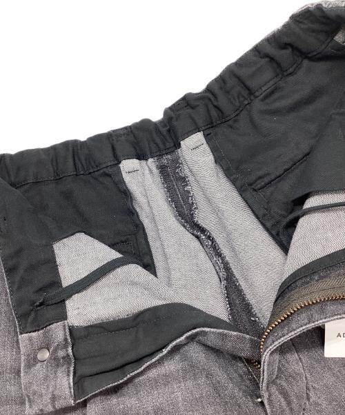 Adam et Rope（アダム エ ロペ）Adam et Rope (アダム エ ロペ) ダメージデニム バギー イージー ショーツ ブラック サイズ:Lの古着・服飾アイテム