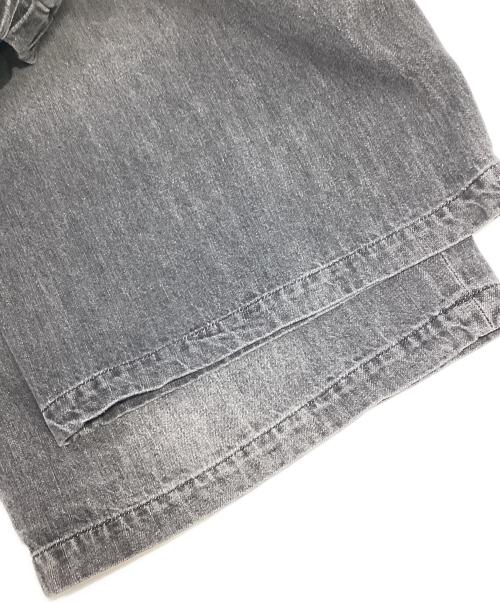 Adam et Rope（アダム エ ロペ）Adam et Rope (アダム エ ロペ) ダメージデニム バギー イージー ショーツ ブラック サイズ:Lの古着・服飾アイテム