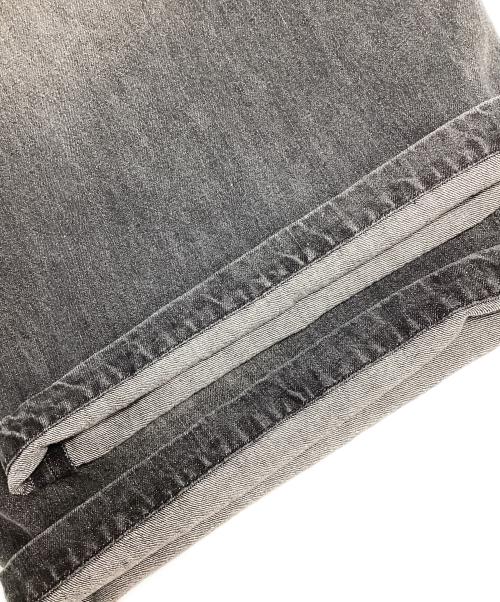 Adam et Rope（アダム エ ロペ）Adam et Rope (アダム エ ロペ) ダメージデニム バギー イージー ショーツ ブラック サイズ:Lの古着・服飾アイテム