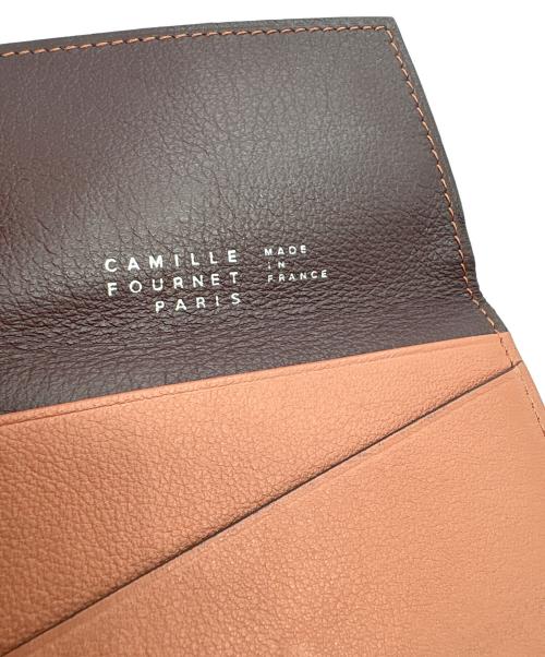 CAMILLE FOURNET PARIS（カミーユフォルネ）CAMILLE FOURNET PARIS (カミーユフォルネ) カードケース ブラウンの古着・服飾アイテム