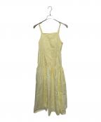 La boutique BonBonラブティックボンボン）の古着「ティアードキャミワンピース」｜イエロー