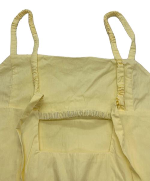 La boutique BonBon（ラブティックボンボン）La boutique BonBon (ラブティックボンボン) ティアードキャミワンピース イエロー サイズ:FREEの古着・服飾アイテム