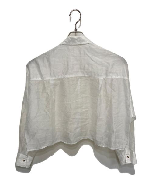La boutique BonBon（ラブティックボンボン）La boutique BonBon (ラブティックボンボン) シアークロップドシャツ ホワイト サイズ:FREEの古着・服飾アイテム