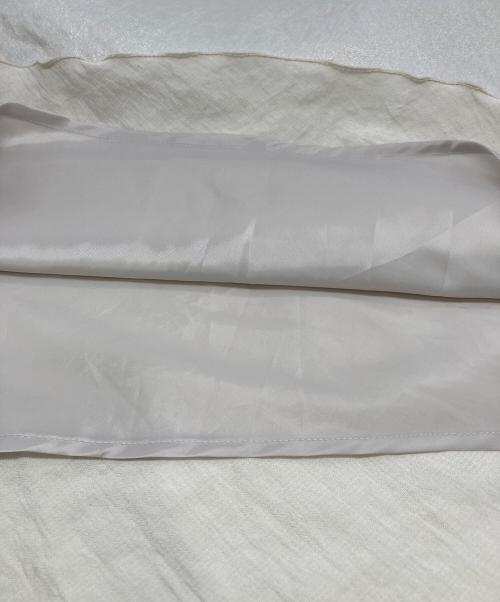 La boutique BonBon（ラブティックボンボン）La boutique BonBon (ラブティックボンボン) きらきらサテンロングナロースカート ホワイト サイズ:38の古着・服飾アイテム