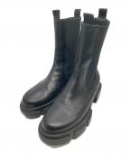 PELLICO SUNNYペリーコサニー）の古着「ボリュームソール サイドゴアブーツ」｜ブラック