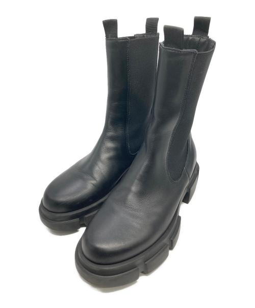 PELLICO SUNNY（ペリーコサニー）PELLICO SUNNY (ペリーコサニー) ボリュームソール サイドゴアブーツ ブラック サイズ:37の古着・服飾アイテム