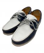 REGALリーガル）の古着「デッキシューズ」｜ホワイト×ネイビー