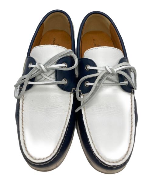 REGAL（リーガル）REGAL (リーガル) デッキシューズ ホワイト×ネイビー サイズ:26の古着・服飾アイテム