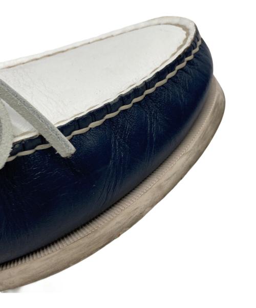 REGAL（リーガル）REGAL (リーガル) デッキシューズ ホワイト×ネイビー サイズ:26の古着・服飾アイテム