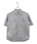 THE NORTHFACE PURPLELABELザ・ノースフェイス パープルレーベル）の古着「コットンポリエステルオックスハーフスリーブシャツ」｜グレー