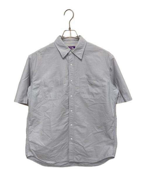 THE NORTHFACE PURPLELABEL（ザ・ノースフェイス パープルレーベル）THE NORTHFACE PURPLELABEL (ザ・ノースフェイス パープルレーベル) コットンポリエステルオックスハーフスリーブシャツ グレー サイズ:Ｍの古着・服飾アイテム