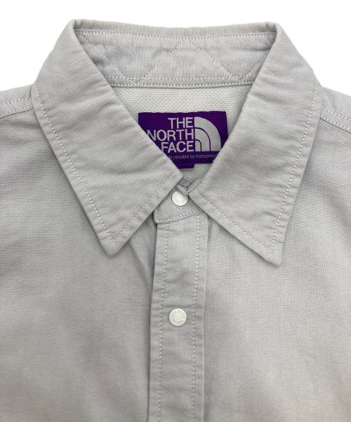 THE NORTHFACE PURPLELABEL（ザ・ノースフェイス パープルレーベル）THE NORTHFACE PURPLELABEL (ザ・ノースフェイス パープルレーベル) コットンポリエステルオックスハーフスリーブシャツ グレー サイズ:Ｍの古着・服飾アイテム
