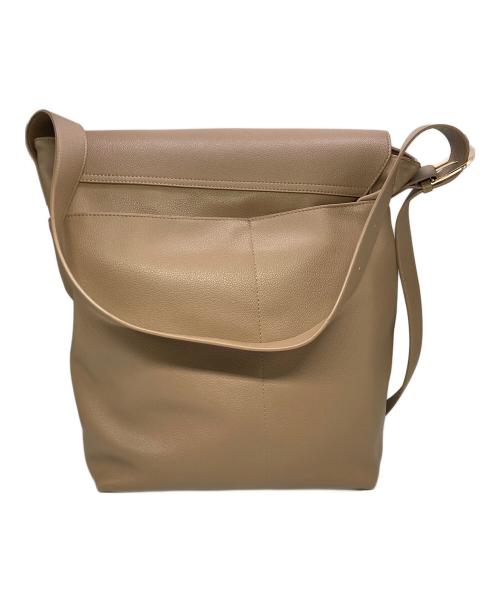 s.oyamada*SLOBE（エス ドット ヤマダスローブ）s.oyamada*SLOBE (エス ドット ヤマダスローブ) フェイクレザーバッグ ベージュの古着・服飾アイテム