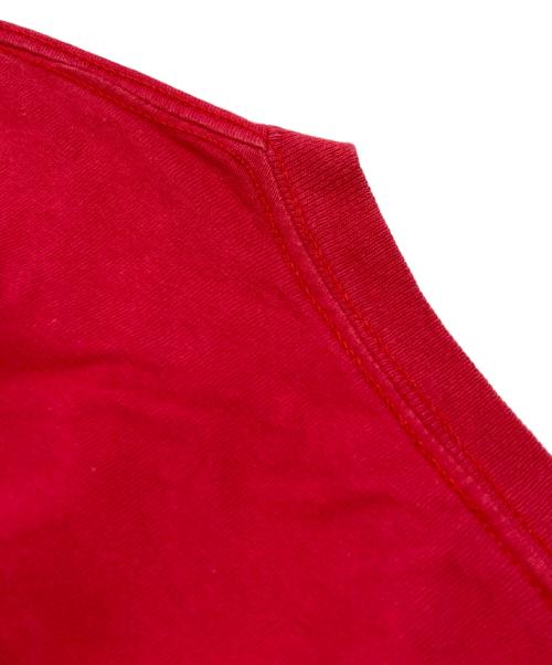 stussy（ステューシー）stussy (ステューシー) SKULL Stay in OLD School オールドプリントTシャツ レッド サイズ:Lの古着・服飾アイテム