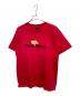 stussy（ステューシー）の古着「SKULL Stay in OLD School オールドプリントTシャツ」｜レッド