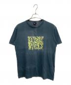 stussyステューシー）の古着「オールドプリントTシャツ」｜グレー