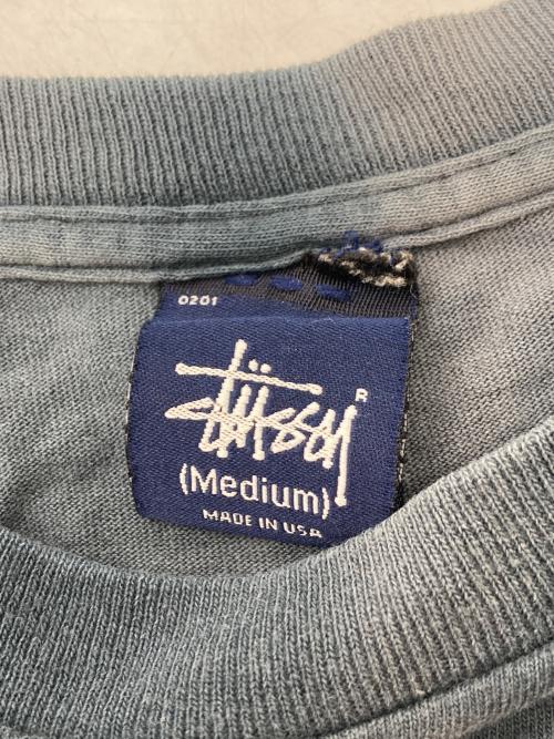 stussy（ステューシー）stussy (ステューシー) オールドプリントTシャツ グレー サイズ:Ｍの古着・服飾アイテム