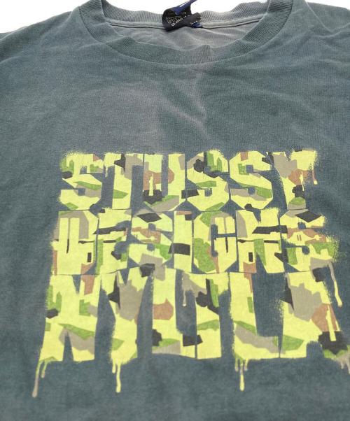 stussy（ステューシー）stussy (ステューシー) オールドプリントTシャツ グレー サイズ:Ｍの古着・服飾アイテム