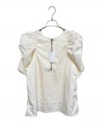 willfullyウィルフリー）の古着「volume gather half sleeve zip」｜イエロー