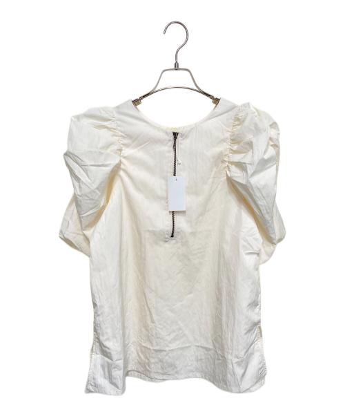 willfully（ウィルフリー）willfully (ウィルフリー) volume gather half sleeve zip イエロー サイズ:FREEの古着・服飾アイテム