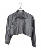PRANK PROJECTプランクプロジェクト）の古着「Double Collar Cropped Shirt」｜グレー