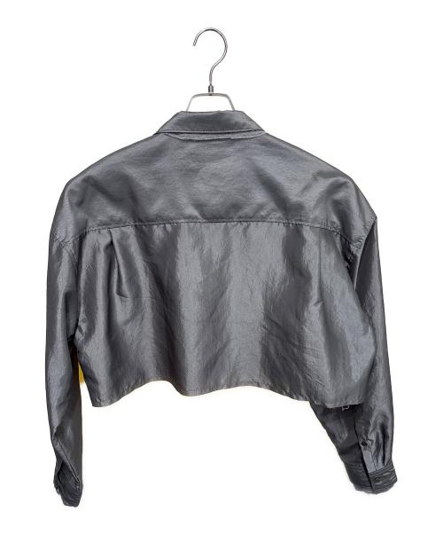 PRANK PROJECT（プランクプロジェクト）PRANK PROJECT (プランクプロジェクト) Double Collar Cropped Shirt グレー サイズ:FREEの古着・服飾アイテム