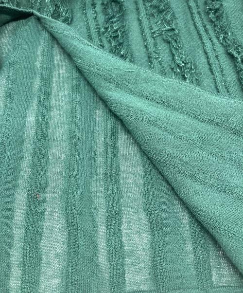 JOURNAL STANDARD（ジャーナルスタンダード）JOURNAL STANDARD (ジャーナルスタンダード) フリンジジャガードタイトスカート グリーン サイズ:FREEの古着・服飾アイテム