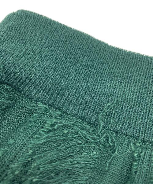 JOURNAL STANDARD（ジャーナルスタンダード）JOURNAL STANDARD (ジャーナルスタンダード) フリンジジャガードタイトスカート グリーン サイズ:FREEの古着・服飾アイテム