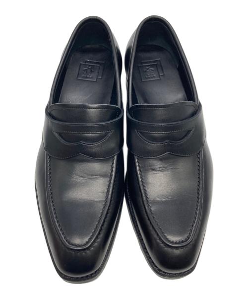 三陽山長（サンヨウヤマチョウ）三陽山長 (サンヨウヤマチョウ) コインローファー ブラック サイズ:6 1/2の古着・服飾アイテム