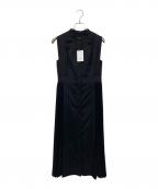 STUDIOUSステュディオス）の古着「ドライツイルサイドプリーツワンピース」｜ブラック