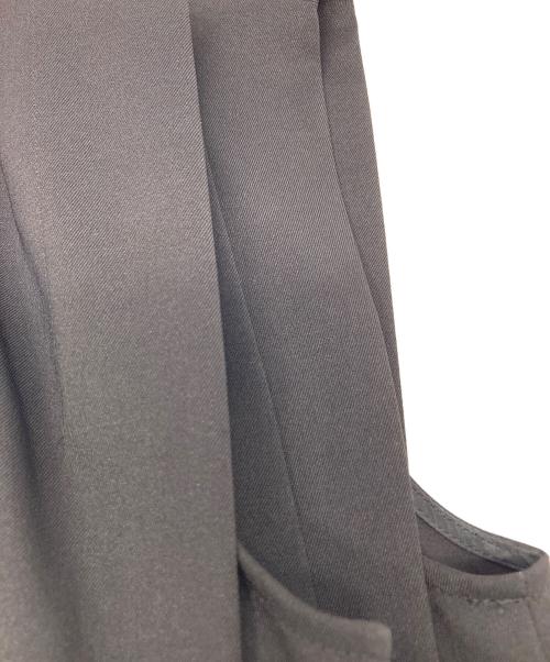 STUDIOUS（ステュディオス）STUDIOUS (ステュディオス) ドライツイルサイドプリーツワンピース ブラック サイズ:2の古着・服飾アイテム