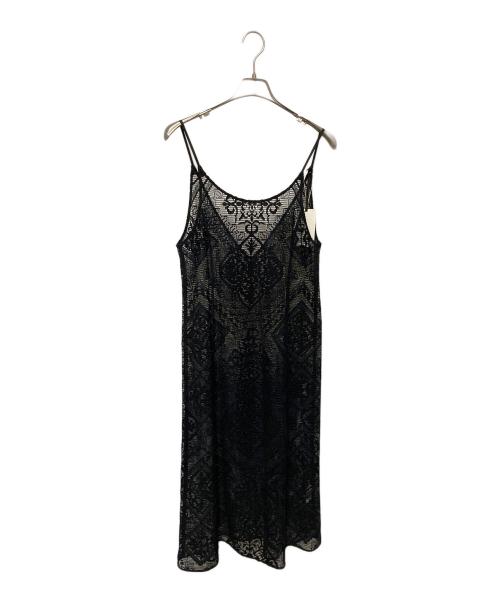 green label relaxing（グリーンレーベルリラクシング）green label relaxing (グリーンレーベルリラクシング) レース キャミソール ワンピース ブラック サイズ:FREEの古着・服飾アイテム