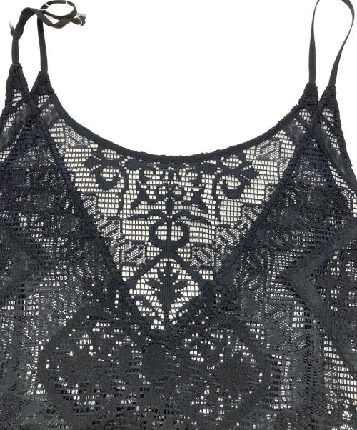 green label relaxing（グリーンレーベルリラクシング）green label relaxing (グリーンレーベルリラクシング) レース キャミソール ワンピース ブラック サイズ:FREEの古着・服飾アイテム