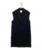 journal standard L'essageジャーナルスタンダード レサージュ）の古着「スーパー140ウール リバーベスト」｜ブラック