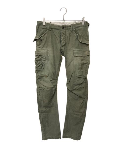 ATTACHMENT（アタッチメント）ATTACHMENT (アタッチメント) スリムカーブ カーゴパンツ オリーブ サイズ:3の古着・服飾アイテム