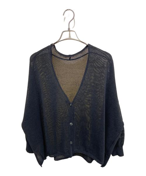 Spick and Span（スピック＆スパン）Spick and Span (スピックアンドスパン) ペーパーヤーンカーディガン ブラック サイズ:表記なしの古着・服飾アイテム