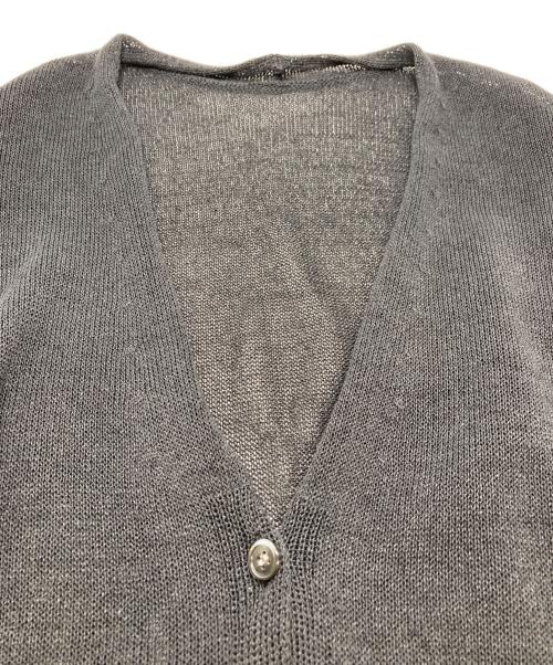 Spick and Span（スピック＆スパン）Spick and Span (スピックアンドスパン) ペーパーヤーンカーディガン ブラック サイズ:表記なしの古着・服飾アイテム