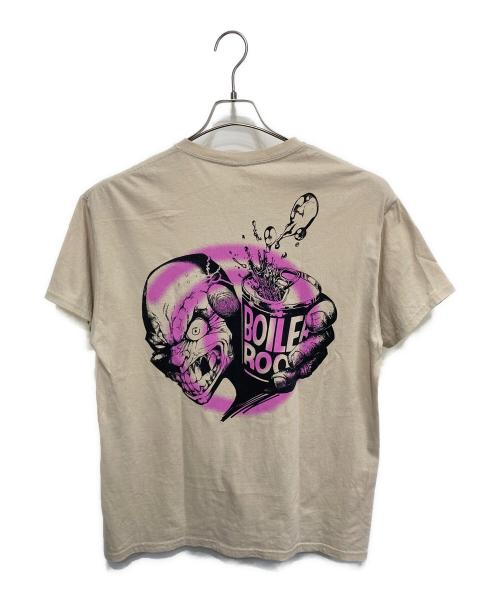 BOILER ROOM（ボイラールーム）BOILER ROOM (ボイラールーム) プリントTシャツ ベージュ サイズ:Lの古着・服飾アイテム