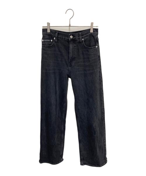 Calvin Klein（カルバンクライン）Calvin Klein (カルバンクライン) CK ハイライズワイドフィットジーンズ グレー サイズ:W27の古着・服飾アイテム