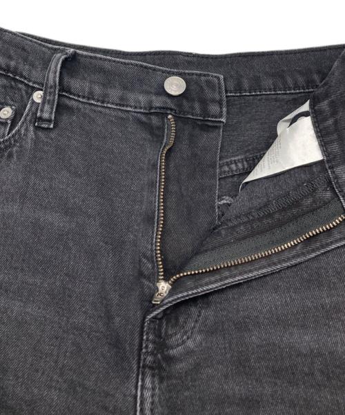 Calvin Klein（カルバンクライン）Calvin Klein (カルバンクライン) CK ハイライズワイドフィットジーンズ グレー サイズ:W27の古着・服飾アイテム