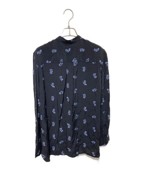 maison kitsune（メゾンキツネ）MAISON KITSUNE (メゾンキツネ) スタンドカラーシャツ ブラック サイズ:36の古着・服飾アイテム