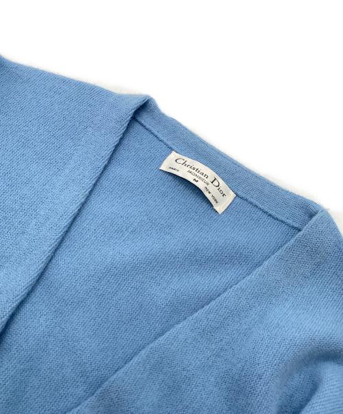 Christian Dior MONSIEUR（クリスチャンディオールムッシュ）Christian Dior MONSIEUR (クリスチャンディオールムッシュ) ヴィンテージアクリルカーディガン ブルー サイズ:Ｍの古着・服飾アイテム