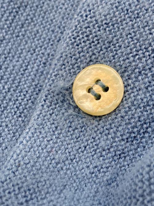 Christian Dior MONSIEUR（クリスチャンディオールムッシュ）Christian Dior MONSIEUR (クリスチャンディオールムッシュ) ヴィンテージアクリルカーディガン ブルー サイズ:Ｍの古着・服飾アイテム