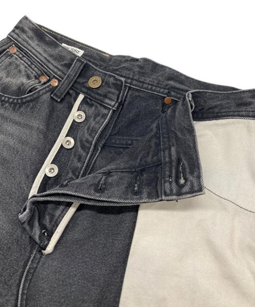 LEE（リー）LEE (リー) INSCRIRE (アンスクリア) journal standard L'essage (ジャーナルスタンダード レサージュ) 別注 インサイドアウトドッキング デニムパンツ ブラック サイズ:Ｓの古着・服飾アイテム