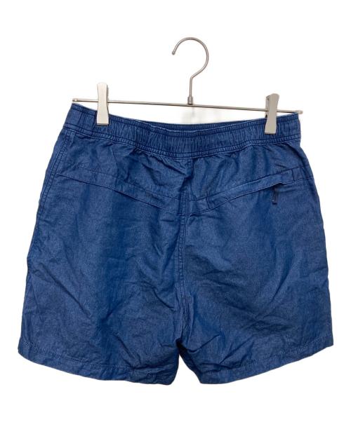 JAPAN MADE屋（ジャパンメイドヤ）JAPAN MADE屋 (ジャパンメイドヤ) 和紙デニムショートパンツ インディゴ サイズ:Ｍの古着・服飾アイテム