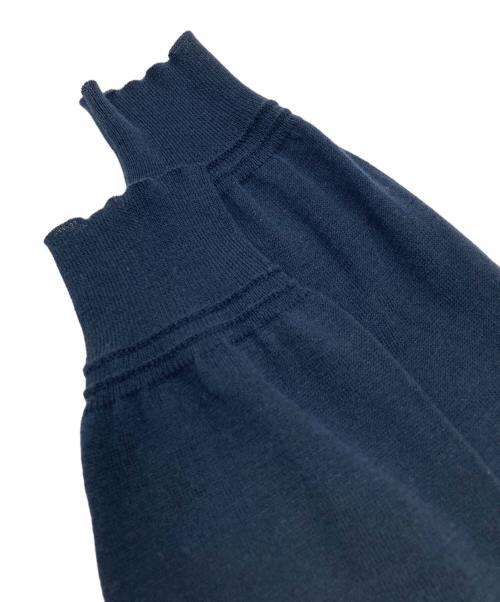 JIL SANDER（ジルサンダー）JIL SANDER (ジルサンダー) コットンボーダーニット ネイビー サイズ:40の古着・服飾アイテム