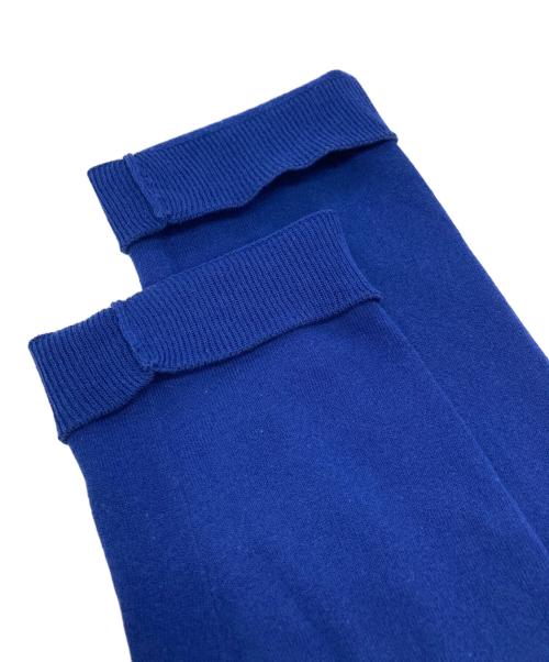 45R（フォーティファイブ・アール）45R (フォーティファイブ・アール) アイスコットンのスキッパーニットカーディガン  ブルー サイズ:3の古着・服飾アイテム